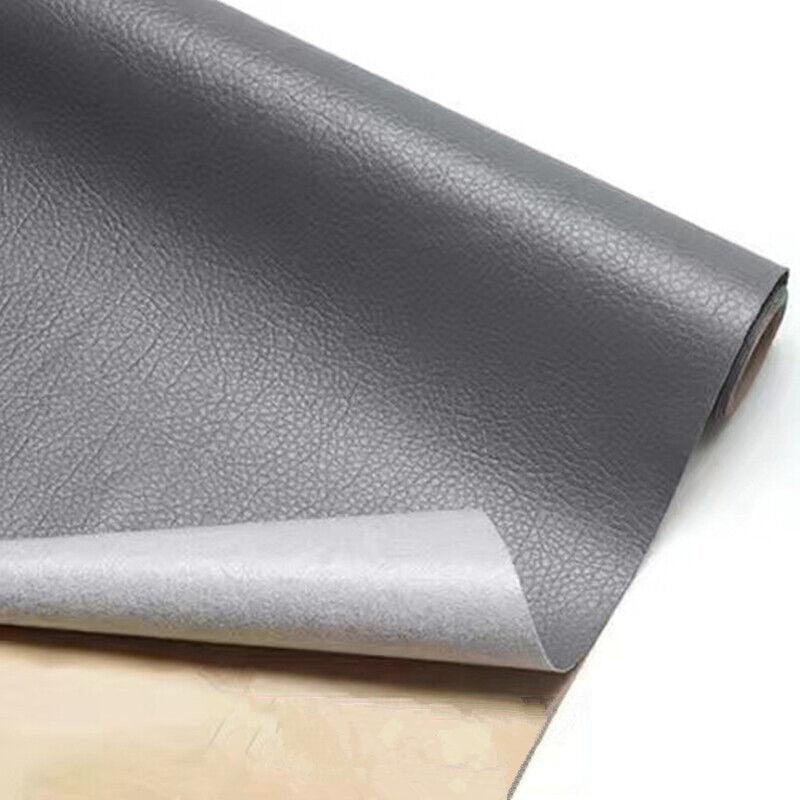 2X Self Adhesive Leather Repair Patches Kit for Sofa Couch Auto Interior Use - Brown