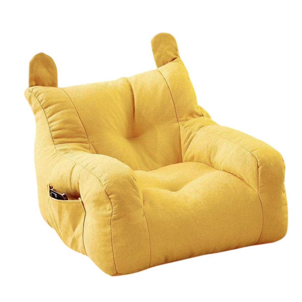 Small Sofa Chair Couch for Living Room Family Pet Furniture Comfortable Seat - Yellow