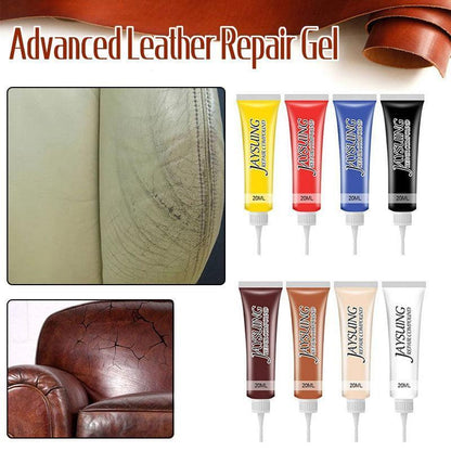 dvanced Leather Repair Gel Kit Filler for Sofa Auto Interior and Scratch Restoration - Blue