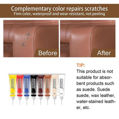 dvanced Leather Repair Gel Kit Filler for Sofa Auto Interior and Scratch Restoration - Blue