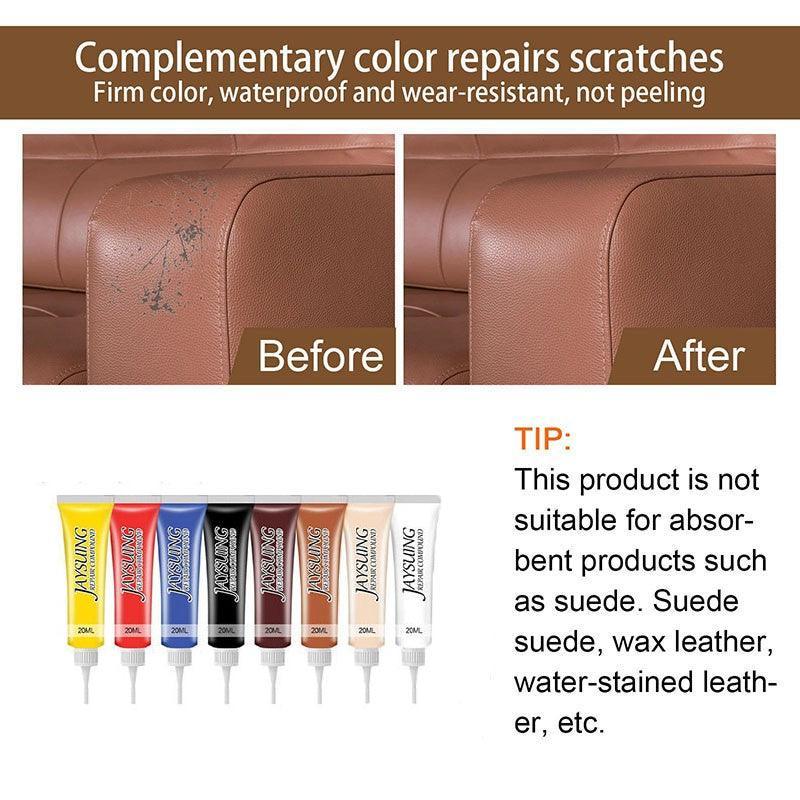 dvanced Leather Repair Gel Kit Filler for Sofa Auto Interior and Scratch Restoration - Cherry
