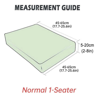 Stretch Sofa Slipcover 4 Seasons Universal Couch Protector Elastic Fabric Cover - Single-Blue