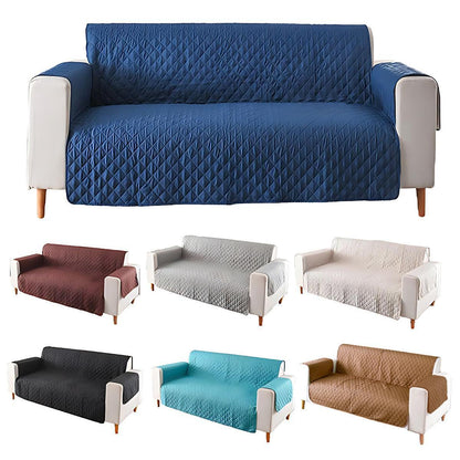 130X195cm Seater Pet Sofa Protector Cover Quilted Couch Covers Lounge Slipcover - Beige