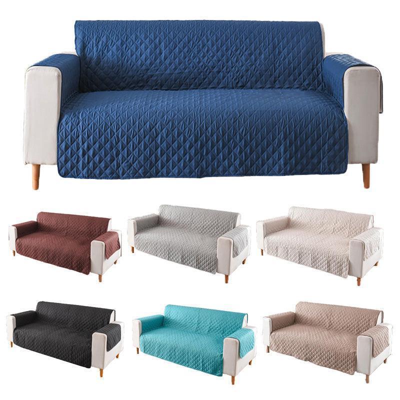 190x195cm Seater Pet Sofa Protector Cover Quilted Couch Covers Lounge Slipcover - Blue