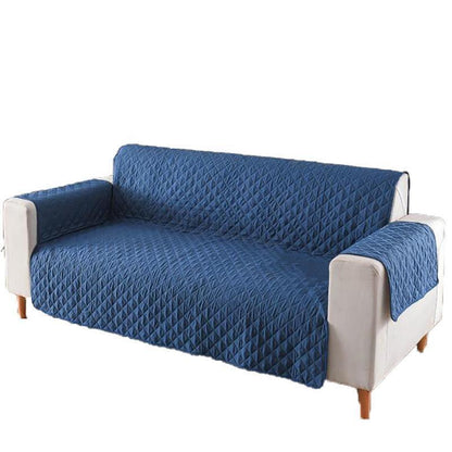 190x195cm Seater Pet Sofa Protector Cover Quilted Couch Covers Lounge Slipcover - Blue