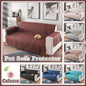 190x195cm Seater Pet Sofa Protector Cover Quilted Couch Covers Lounge Slipcover - Coffee