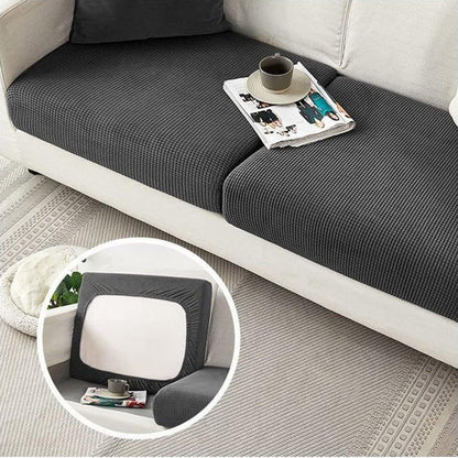 Stretch Sofa Slipcover 4 Seasons Universal Couch Protector Elastic Fabric Cover - Double-Light-Grey
