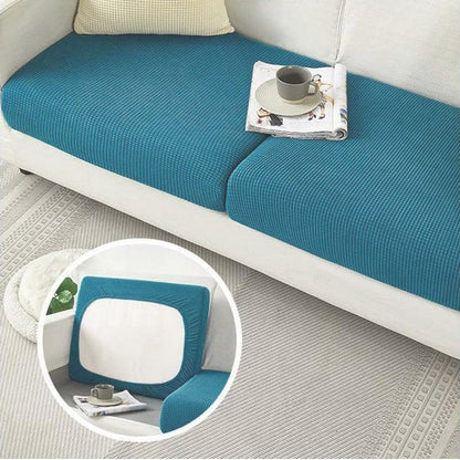 Stretch Sofa Slipcover 4 Seasons Universal Couch Protector Elastic Fabric Cover - Single-Light-Grey