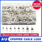 240Pcs 4WD Cable Lug Ring Battery Copper Tube Connector Kits Terminal Crimper - 240X SC4-SC25 Cable Lug Kits+Heat Shrink Tube