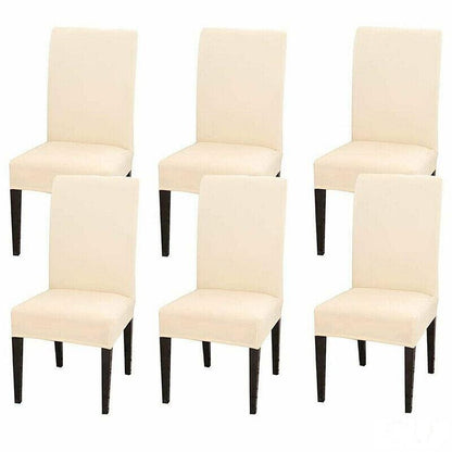 6X Stretch Chair Cover Seat Covers Spandex Washable Banquet Wedding Party Decora - Black