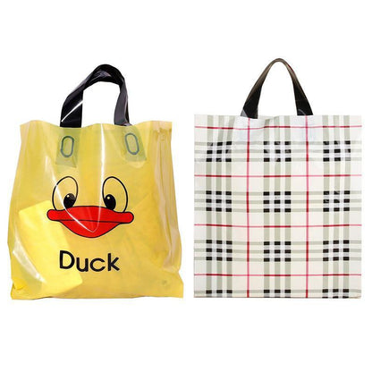 50x Reusable Plastic Tote Bag Eco Friendly Shopping Bags Durable Large Capacity - Toucan 47*40*8cm