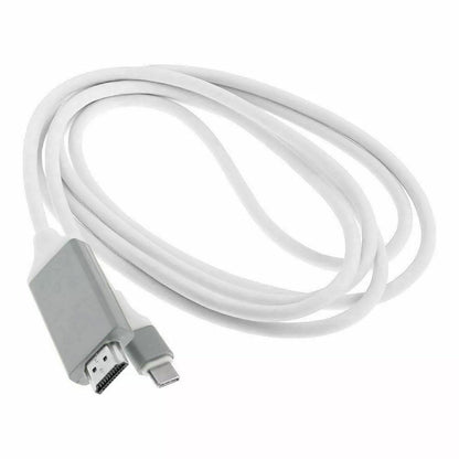 2M USB C Type-C to HDMI Digital TV Adapter Cable For Android Mobile Phone Tablet - White