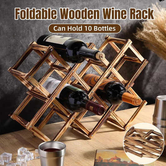 Wooden Wine Rack Display Shelf Stand for Home Bar Storage Wine Bottle Holder