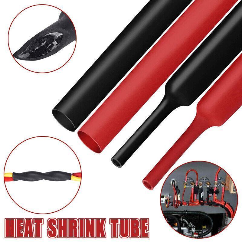 Grade Marine Heat Shrink Tubing 3:1 Wire Sleeve Glue Inside Fast Wrap Insulation Black - 12.7mm*1M