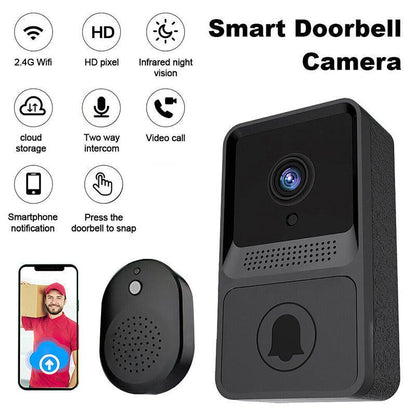 Wireless WiFi Video Doorbell Smart Phone Door Ring Intercom Camera Security Bell