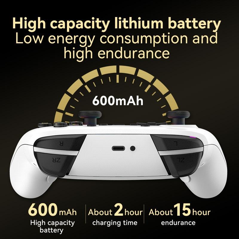 Wireless Gamepad for Nintendo Switch / Pro - Tooth Design - Tbd0603716901 Black Gold