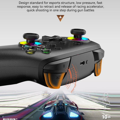 Wireless Gamepad for Nintendo Switch / Pro - Tooth Design - Tbd0603716903 Black