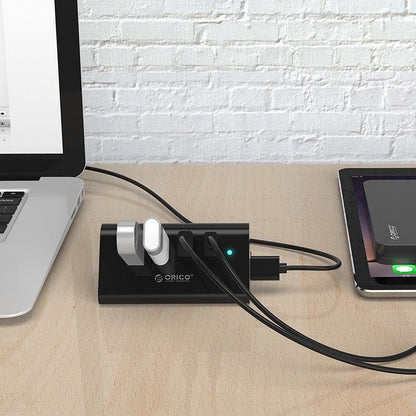 Desktop Usb 3.0 Hub With Phone / Tablet Holder & Led Indicator