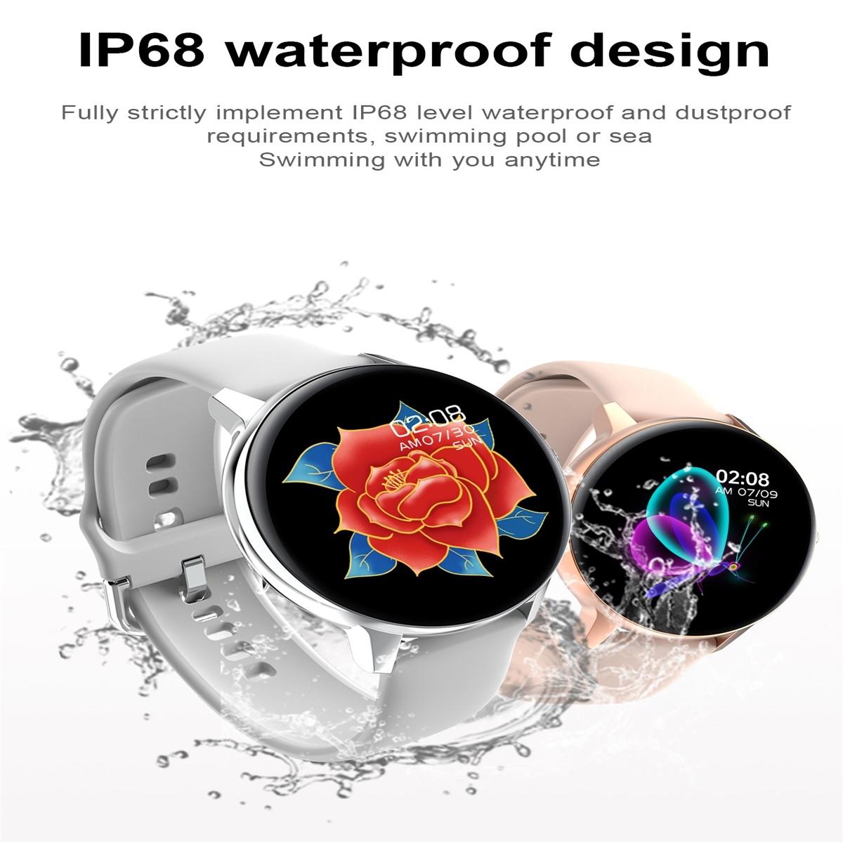 Smart Watch With Ip68 Waterproofing And Health Monitoring - Black