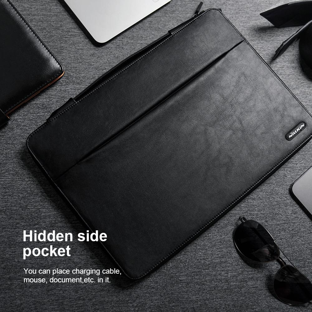 14 Inch Multifunctional Laptop Storage Bag with Holder - Black