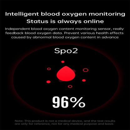 Smart Watch With Heart / Blood Monitoring - Black