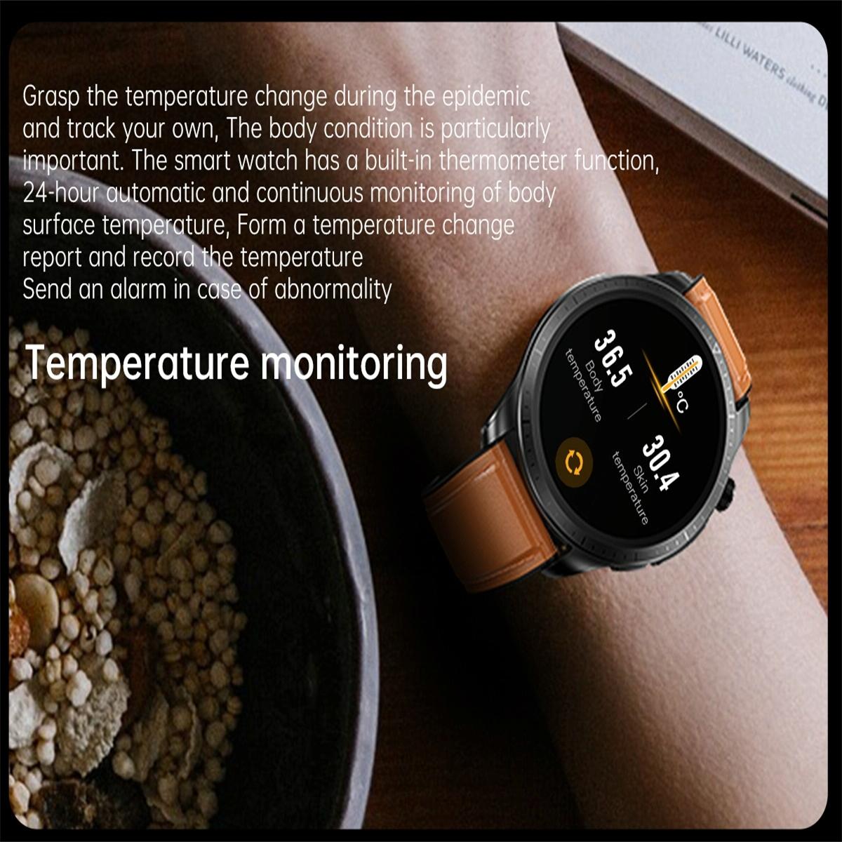 Smart Watch With Heart / Blood Monitoring - Black