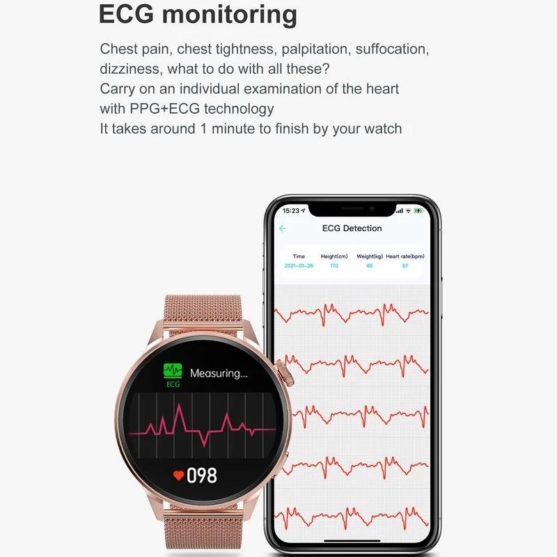 Steel Smart Watch With Colour Screen - Dt4 - Black