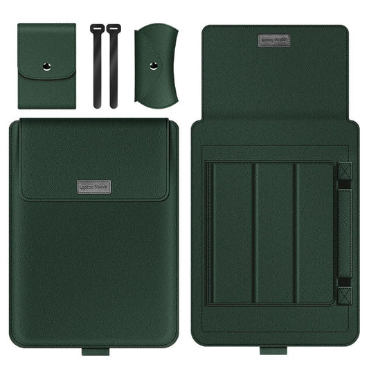 4-in-1 Computer Bracket Liner Bag - 13 / 14 Inch Storage Bag - Green