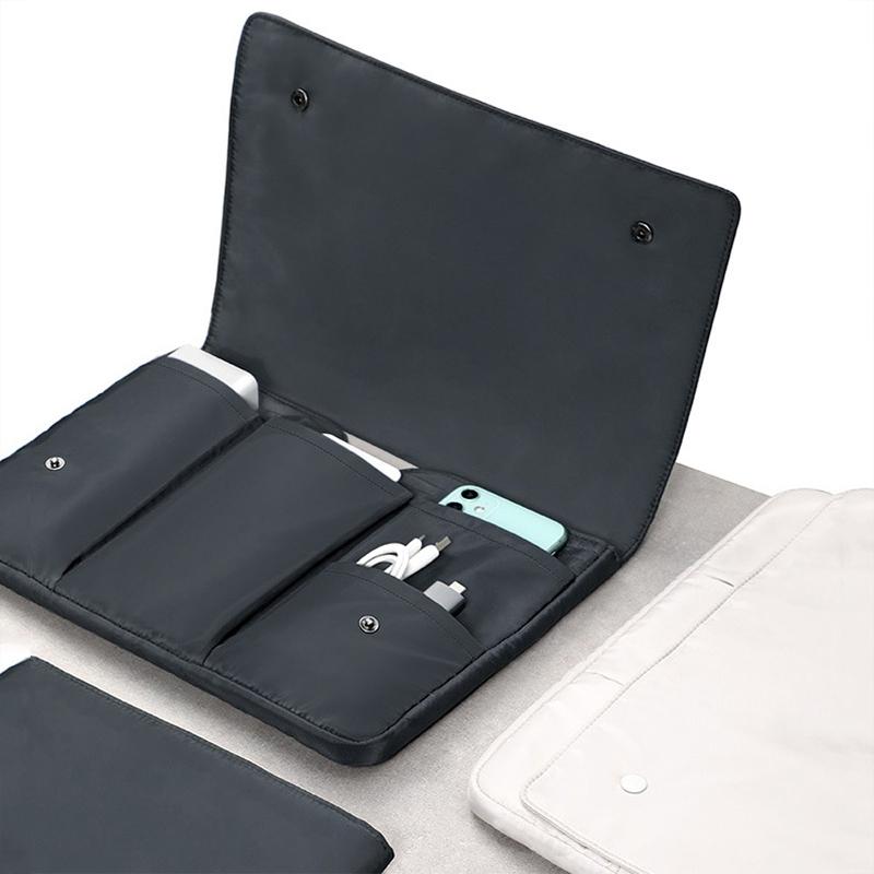 13 Inch Multi-layer Laptop Sleeve - Waterproof & Shock-absorbing Storage Bag - Black - 14 Inch