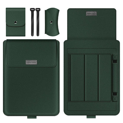 15 Inch 4-in-1 Computer Bracket Liner and Storage Bag - Green