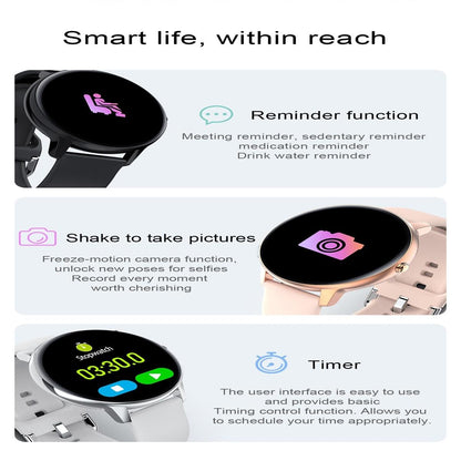 Smart Watch With Ip68 Waterproofing And Health Monitoring - Silver