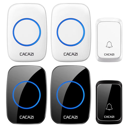 Wireless Waterproof Doorbell Cacazi A06 Dc 1 To 2 Battery Smart Home - Black