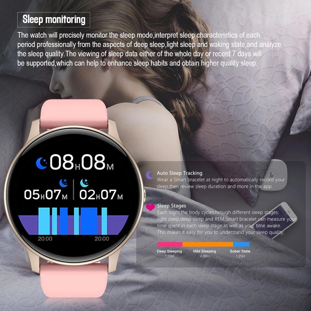 Smart Watch With Heart Rate And Blood Pressure Monitoring - Blue