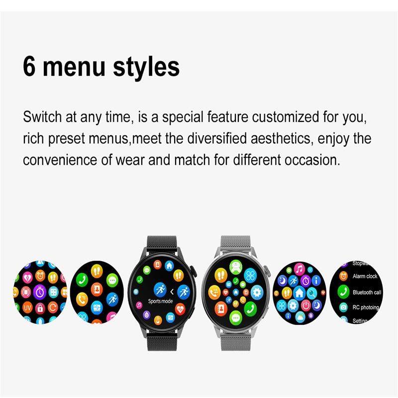 Steel Smart Watch With Colour Screen - Dt4 - Gold