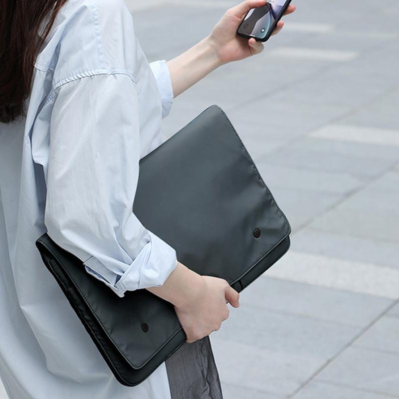 13 Inch Multi-layer Laptop Sleeve - Waterproof & Shock-absorbing Storage Bag - White - 14 Inch