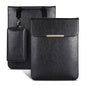 13.3 2-In-1 Laptop Sleeve With Mouse Storage In Pu Leather - Black