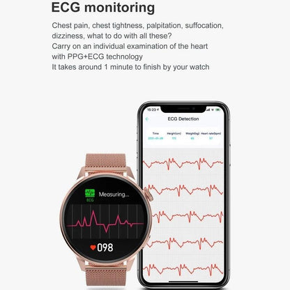 Steel Smart Watch With Colour Screen - Dt4 - Silver