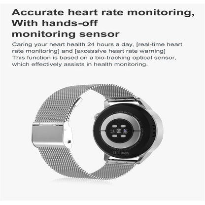 Steel Smart Watch With Colour Screen - Dt4 - Silver