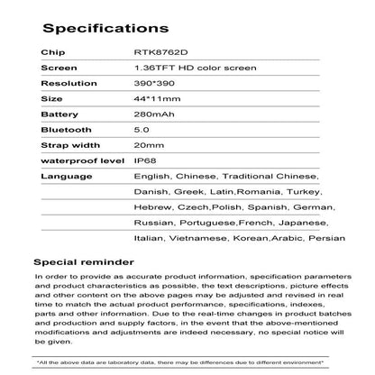 Steel Smart Watch With Colour Screen - Dt4 - Silver