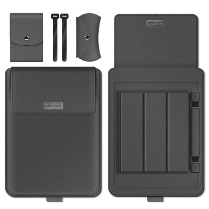 15 Inch 4-in-1 Computer Bracket Liner and Storage Bag - Red