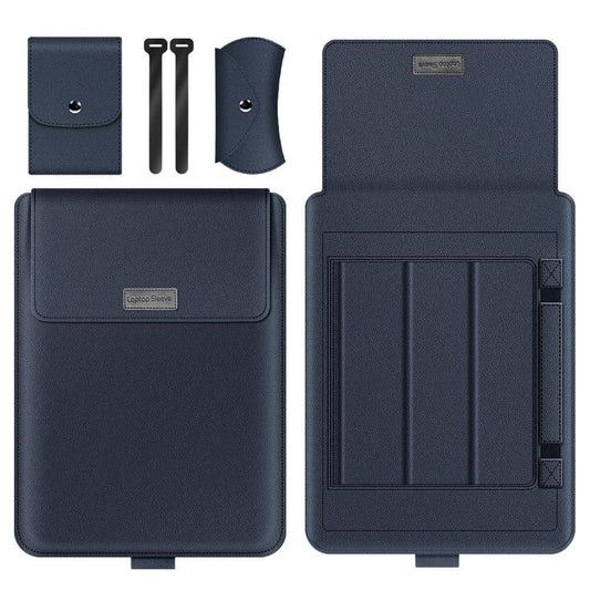 11 / 12 Inch 4-in-1 Computer Bracket Liner and Storage Bag - Dark Blue