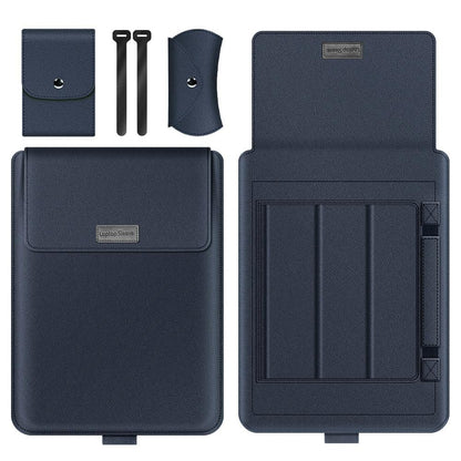 15 Inch 4-in-1 Computer Bracket Liner and Storage Bag - Dark Blue