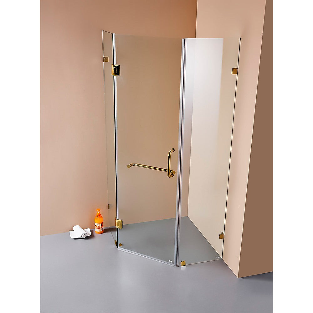 1000 x 1000mm Frameless 10mm Glass Shower Screen By Della Francesca