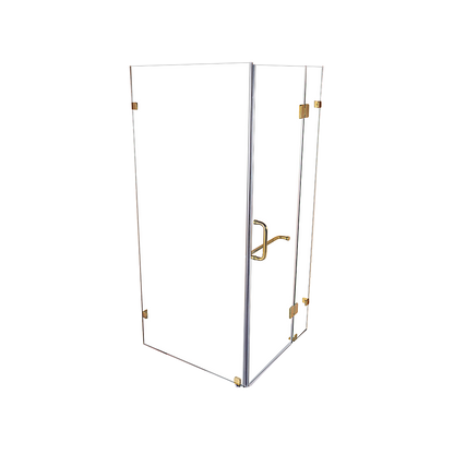 1000 x 700mm Frameless 10mm Glass Shower Screen By Della Francesca