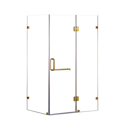 1100 x 700mm Frameless 10mm Glass Shower Screen By Della Francesca