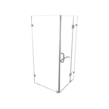 1000 x 700mm Frameless 10mm Glass Shower Screen By Della Francesca