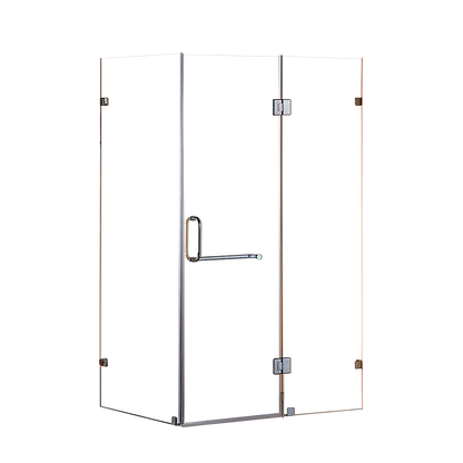 1100 x 700mm Frameless 10mm Glass Shower Screen By Della Francesca