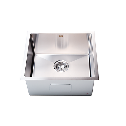 510x450mm Handmade Stainless Steel Undermount / Topmount Kitchen Laundry Sink with Waste