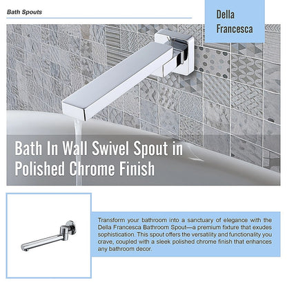 Bath In Wall Swivel Spout in Polished Chrome Finish