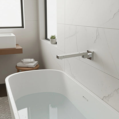 Bath In Wall Swivel Spout in Polished Chrome Finish